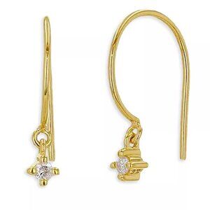 Rachel Reid 14K Yellow Gold Diamond Dangle Wire Drop Earrings Bloomingdales